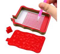 Generico Bedazzling Tray Organizer Craft Tool Set - Gradient Bead Sorting Plate, Jewelry Bead Picker Storage System Stoning Art Supply Organization Kit, Efficient Craft Sorting Tray Tool Set For Desk