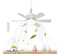 Generico Bedroom Ceiling Fan with Lights, E27 Indoor Fixture, Silent Lighting Device, Energy-Saving Air Circulator, 18.11x6.3x6.3 Inches, Ideal for Living Room Apartment Kitchen Shop Garage Use