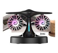 Generico Bedside Fan - 3-Speed Misting Double Cooling | Battery Operated Small Portable Desk Fan - Home Bedroom Living Room Apartment School Dorm Summer Travel Camping