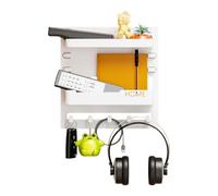 Generico Bedside Floating Shelf, Wall Stick On Rack, Aesthetic Wall Mount Floating Shelves Easy Installation, 9.45x9.06x2.13 Inches, Accessories and Living Room Organization