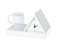 Generico Bedside Table Clock - Space Saving Page Rest, Nightstand Timepiece for Bedroom Reading, Desk Clock with Light and Cup Holder, Home Decor, Counter Watch for Workplace and Study Area