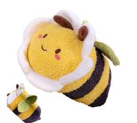 Generico Bee Toy Stuffed Animal - Plush Character Doll | Soft Pillow with Cute Cartoon Design, Decorative Accent for Nursery Sofa Shelf Display, Companion for Kids Room Home School Office Cafe