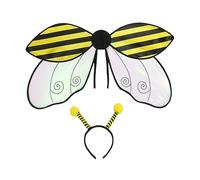 Generico Bee Wings - Ladybug Bee Wings | Ladybug Wing Adult | Ladybugs Bees Costume Wing With Headband | Dress-Up Accessories For Halloween, Masquerade, Theme Parties For Kids, Adults