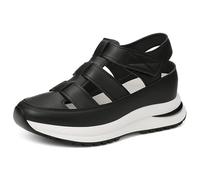 Generico Beelovy Orthopedic Sandals for Women, Women’s Soft Adjustable Sandals, Hook & Loop, Comfort Fit for Wide & Narrow Feet (Black,39.5)