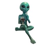 Generico Beer Drinking Alien Sculpture - 15 Cm Ancient Aliens Desktop Ornament, Aľiens Dřinking Bèer Resin Figure | Funny Dèsktop Decor, For Adults, Bedroom, Garden, Outdoor