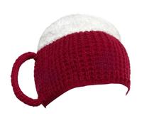 Generico Beer Mug Hat - Novelty 3D Beer Mug Hat | Halloween Bar Crawl Party Prop Accessory For Adults | Funny Hatt With Winter Warm Unisex Knitted Wool Hatt Design For Festivals & Costumes