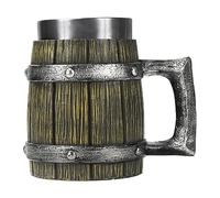 Generico Beer Mug | Wooden Whiskey Beer Tankard 600ml | Beers Tankard Cup, Coffee Cool Mug, Beeer Muug for Party Decoration, Wooden Gift, Norse Decors