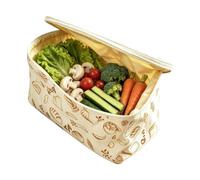 Generico Beeswax Bread Bag Large Capacity Zipper Food Organizer