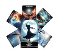 Generico Beginner Tarot Deck, Portable Card Set, 36 Sheet Cards for Easy Learning, Spiritual Guidance Tool, Divination Supplies with Minimal Style, Reading Cards for Home Parties