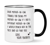 Generico Being Your Son In Law Seems Like Gift Enough Funny Coffee Mug, 11oz Accent Coffee Mug, One-piece Customization Available (2PCS,F)