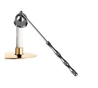 Generico Bell Shaped Candle Snuffer - Long Handle Extinguisher, Candle Flame Tool, Stainless Steel Snuffer with Heat Safe Grip, Home Kitchen Candles Accessory, Indoor Outdoor Use for Parties Holidays