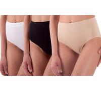 Generico Bellissima Slip Midi Art.025 Seamless Senza Cuciture SGAMBATO in Microfibra 6pz (M/L, 2 Nero 2 Bianco 2 Naturale)