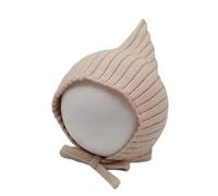 Generico Bellissimo berretto lavorato a maglia per neonato con paraorecchie in tessuto elastico Cappello da elfo per abbigliamento da esterno autunno Copricapo fotografico natalizio Berretto lavorato