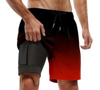 Generico Bermuda da Surf Uomo Bagno,Pantaloncini con Taschino E Coulisse Shorts Regolabili Costume Pantaloni Larghi Chiusura Lampo Swimwear Boxer Curvy Leggero Regolabile