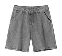 Generico Bermuda Jeans Uomo - Jeans da Taglio Comodo per Ogni Giornata Tessuto Resistente con Stampe Moderne Perfetti per Estate e Autunno Ideali con Shorts Lavabili in Lavatrice