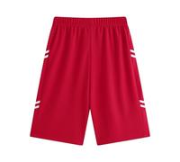 Generico Bermuda Ragazzo,Pantaloncini da Allenamento Atletico per Ragazzi Pantaloncini da Basket Pantaloncini da Corsa Pantaloncini da Palestra in Rete Abbigliamento Sportivo Senza Tasche per Bambini