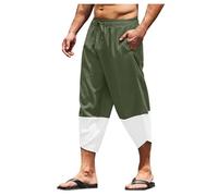 Generico Bermuda Uomo Estivi Cotone - La Moda da Uomo E La Moda per Il Tempo Libero Si Uniscono Insieme Pantaloni Casual con Tasche con Lacci E personalità Semplice E Casual