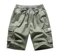 Generico Bermuda Uomo - Pantaloncini con Tasche Uomo - Gli Uomini Indossano Pantaloncini Sportivi Cargo Oversize E A Gamba Dritta