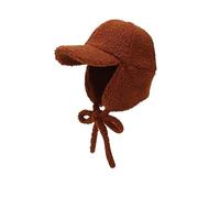Generico Berretto da Baseball con Protezione for Le Orecchie in Pile Invernale for Uomo Donna Berretto da Volo in Pile di Agnello Caldo Berretto da Ciclismo all'aperto(Brown)