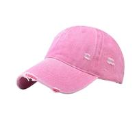 Generico Berretto Uomo con Visiera,Wash To Do Berretto da Baseball con Foro Vecchio Berretto in Tinta Unita con personalità Abbinata All'Aperto