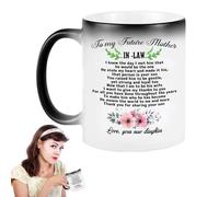 Generico Best Mom Mug - Humorous Creative Text Coffee Mug | World's Best Mum Ceramic | 300ml 9.5x8cm High-Temperature Resistant, Funny Gift From Daughter Son For Mother's Day Birthday Mummy Wife