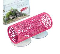 Generico Betta Tunnel Aquarium Cave - Black Betta Tunnel Fish Toys Safe Hollow Hammock Cave Aquarium Decor Tube Shelter With Suction Cups For Shrimp Reptile