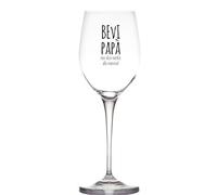 Generico Bevi Papà, non dico niente a mamma Bicchiere da Vino Personalizzato Calice da Vino Bianco Rosso Dedica Idea Regalo Festa Del Papà Babbo Nonno Compleanno Natale Cena Romantica