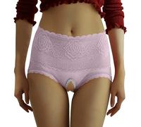 Generico Biancheria Intima da Donna Mutandine Sexy Pizzo Taglie Forti Tanga Traspirante Bianria Seducente A Filo Hipster Slip Morbido Intimo