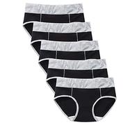 Generico Biancheria Intima Knickers Donne Patchwork Slip Panties Bikini Solid Color Underpants (Black, XXXXXL)