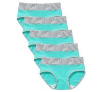 Generico Biancheria Intima Knickers Donne Patchwork Slip Panties Bikini Solid Color Underpants (Green, XXXL)