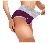 Generico Biancheria Intima Knickers Donne Patchwork Slip Panties Bikini Solid Color Underpants (Purple, XXXXXL)