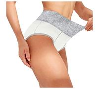 Generico Biancheria Intima Knickers Donne Patchwork Slip Panties Bikini Solid Color Underpants (White, XXXXXL)