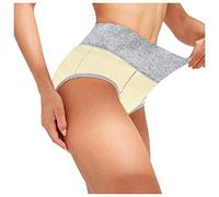 Generico Biancheria Intima Knickers Donne Patchwork Slip Panties Bikini Solid Color Underpants (Yellow, XXXXXL)