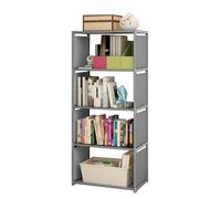 Generico Biblioteca a 5 Ripiani Verticale Autoportante con Organizzatore di Archivio Cubi Scaffale Multiuso Montato per Camera da Letto Soggiorno Ufficio e Studio