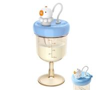 Generico Bicchiere a Calice per Bambini,Design Portatile Antiversamento - Ideale per Viaggi e Alimentazione | per l'Uso Quotidiano in Casa, in Gita, al Campeggio e al Picnic