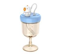 Generico Bicchiere Anti-Goccia per Vino per Bambini - Simpatico, Leggero e a Prova di Perdite,Calice con Cannuccia per Bambini,per l'Uso Quotidiano in Casa, in Gita, al Campeggio e al Picnic