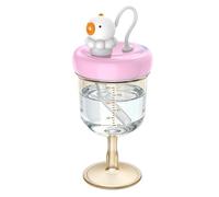 Generico Bicchiere con Cannuccia Anti-Goccia per Bambini | Design Portatile Antiversamento - Ideale per Viaggi e Alimentazione - per l'Uso Quotidiano in Casa, in Gita, al Campeggio e al Picnic