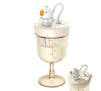 Generico Bicchiere con Cannuccia Anti-Goccia per Bambini | Simpatico, Leggero e a Prova di Perdite,Calice con Cannuccia per Bambini - per l'Uso Quotidiano in Casa, in Gita, al Campeggio e al Picnic