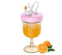 Generico Bicchiere con Coperchio Anti-Goccia per Bambini,Simpatico, Leggero e a Prova di Perdite - Borraccia con Coperchio per Viaggi,per l'Uso Quotidiano in Casa, in Gita, al Campeggio e al Picnic