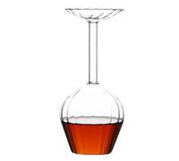 Generico Bicchiere Da Vino Capovolto 414 Ml | Calici Vino Sottosopra Con Stelo | Bicchieri con Stelo Invertiti Per Donne e Uomini Da Bere Bar Cucina Cena Natale Matrimonio San Compleanno Aprile