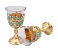 Genérico Bicchiere da vino in stile palazzo, set di calici da vino alti | Bicchieri da toast Palace | Bicchieri da toast da matrimonio in stile reale per Natale, casa, cucina, giardino