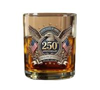 Generico Bicchiere Da Whiskey 250° Anniversario - Storico Patriottico 1776-2006 Articoli Da Bere | Bicchiere Da Whiskey Independence Day - Per Uomo Papà Nonno Figlio Adulti Amanti Famiglie Amici