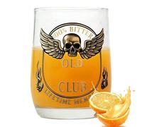 Genérico Bicchiere da whisky con design vintage a teschio e , bicchieri retrò per bevande alcoliche, per uomini, donne, famiglia, compleanno, casa, bar, cucina