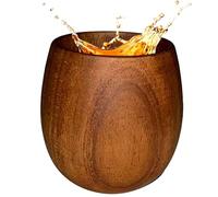 Generico Bicchiere Da Whisky In Legno - In Legno Da 160 Ml | Bicchiere, Bicchieree Per Alcol Riutilizzabile, Bicchieri In Coibentato, Novità Calice Per Uomo Papà Marito Fratello Bar Casa Ris