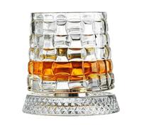 Generico Bicchiere Da Whisky Rotante - Da Bere Vecchio Stile, Bicchiere In Di Alta Qualità, Bicchieri Da Bar Unici, Eleganti Bicchieri Da Cocktail, Idea Regalo Per Papà, Padre, Marito, Natale