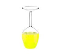 Generico Bicchiere Del Vino Sottosopra, Calice da Vino Alto Invertito, Tazza Moderna 400ml per Bevande Fredde e Calde Ideale per Compleanni Natale e Celebrazioni