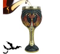 Genérico Bicchiere di drago medievale,Bicchiere di drago | Calice di vino dei draghi | Calice di Comunione, Bicchieri di vino d'oro di Halloween, Elegante gotico cattolico per Natale
