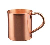 Genérico Bicchiere di rame - Bicchieri dritti da 450 ml di puro rame - Coppa pura solida per bere acqua vino caffè viaggio cucina Natale uomini donne bambini
