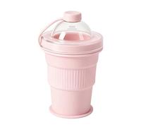 Generico Bicchiere In Silicone | Stampo Riutilizzabile Per Sfere Di Ghiaccio Con Coperchio,Bicchiere in Silicone Pieghevole - Per Succhi Bibite Vino Campeggio Palestra Bambini Adulti Studenti