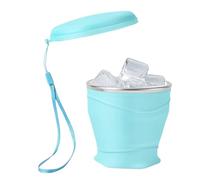 Generico Bicchiere pieghevole con coperchio,260ml da Bere in Silicone Alimentare | Borraccia per la scuola | per Escursionismo, Attività all'Aperto, Viaggi, Donne, Uomini, Bambini, Famiglia e Amici